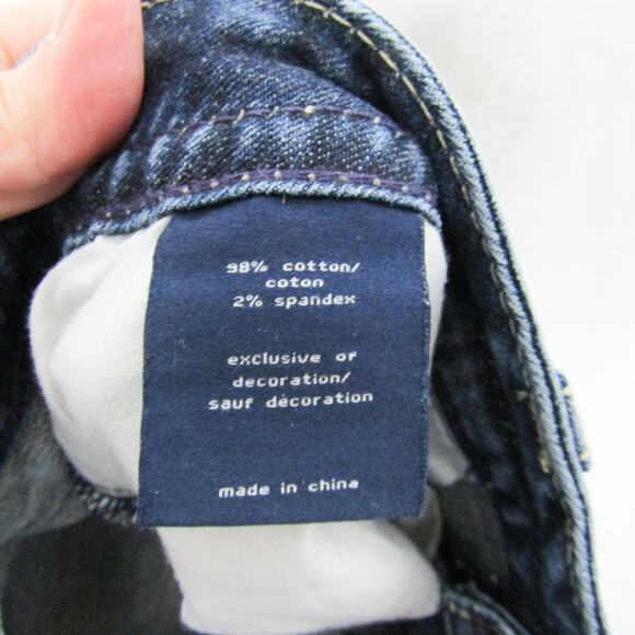 Vigoss Jeans 14 Embellished Dallas Bootcut Rhinestone Pockets Dark Wash Denim - Picture 5 of 12